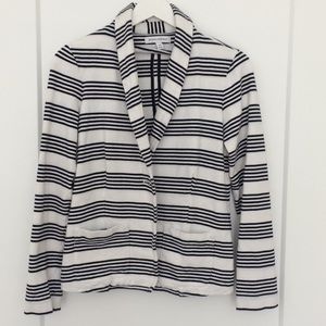 Banana Republic striped linen blazer